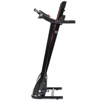 2.5 HP Black Stainless Steel Folable Electric Treadmill with Bluetooth Music, 5 In. LCD Display and Heart Rate Sensor