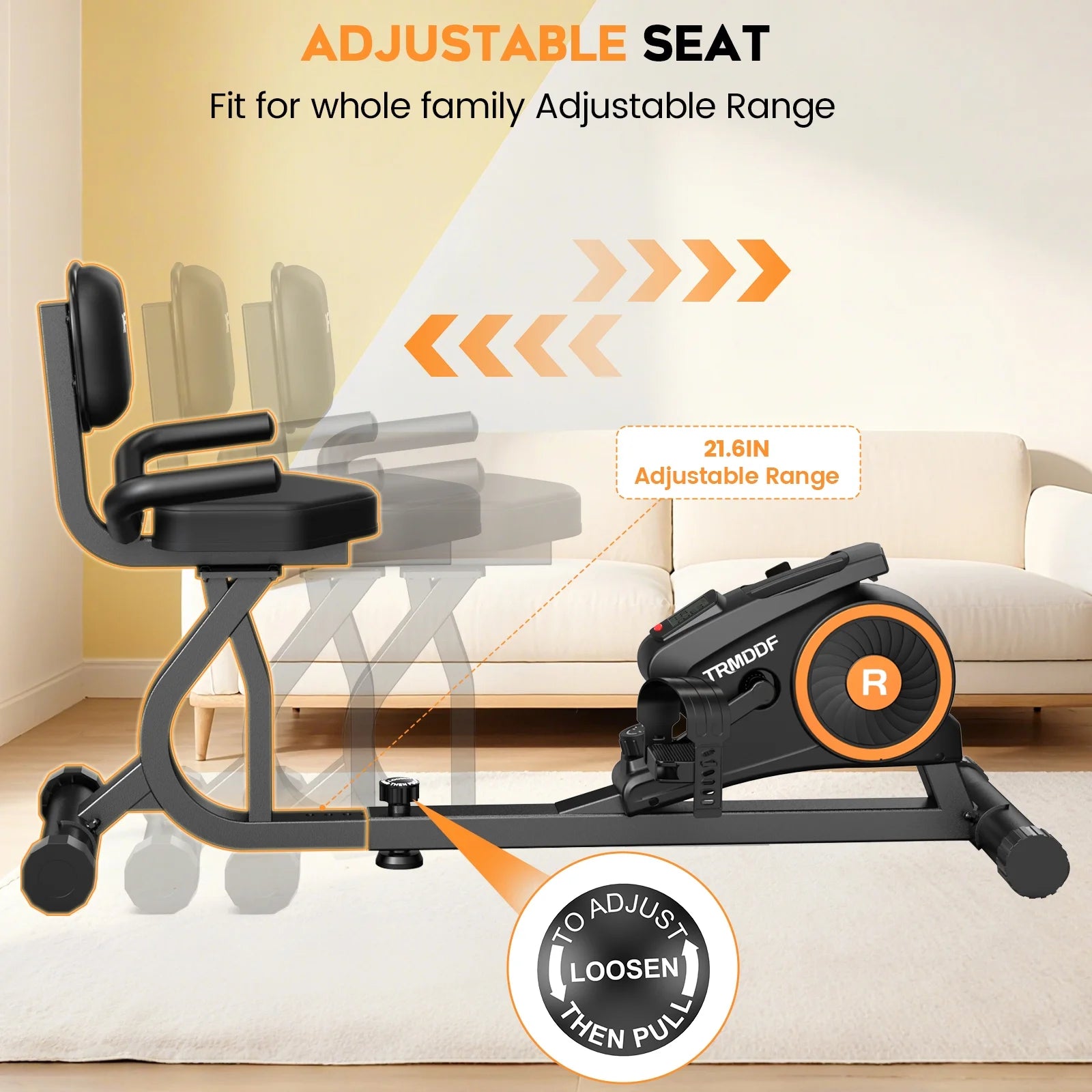 Workout Home Cycling Magnetic Recumbent Exercise Bike Fitness Cardio Indoor Cycling Bike 220Lbs